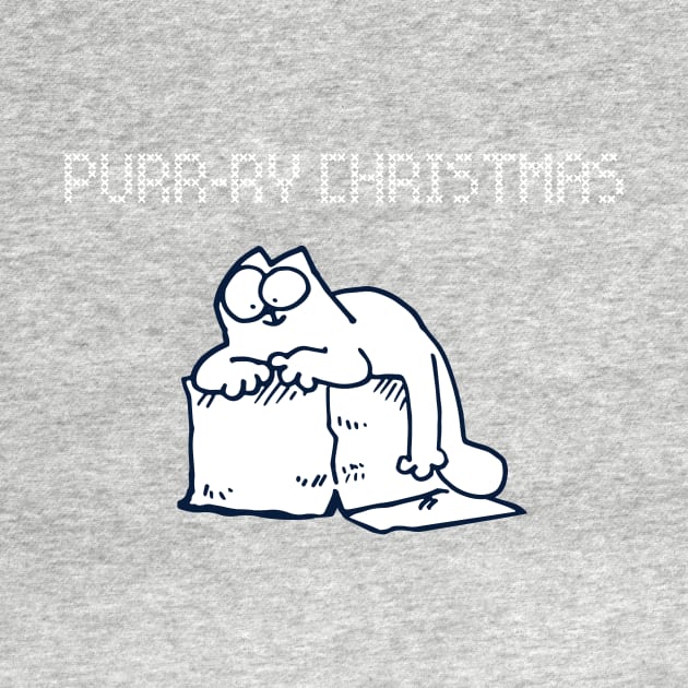 Simon's Cat Purry Christmas Red by devanpm